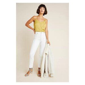 AGOLDE Nico High Rise Skinny White Jeans in Radiate